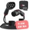 MCEVKELN Cavo di Ricarica EV da Tipo 2 a Tipo 2 - Caricatore EV Portatile per Veicoli Elettrici Trifase 16A (11kw) - 5M Cavo di Ricarica Caricabatterie per Auto Elettriche, con Borsa