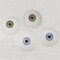 NOXOMALL 2 Pairs Realistic Fake Eyes - 33mm Acrylic Half Round Fake Eyeballs for Halloween Decoration Props, Dolls Crafts, Party and Cosplay (Blue and Green)