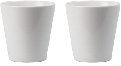wongwongcat Bicchieri per spazzolino da denti in ceramica bianca pura, 2 pezzi, bicchieri in ceramica per coppie, tazze da bagno in ceramica, semplici portaspazzolino, tazze da acqua in ceramica,