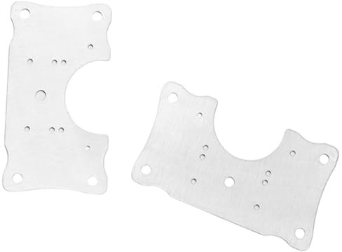 INF Reparaturplatte für Scharniere und Möbel 9 x 5 x 0,86 cm Edelstahl, Rostfreier Stahl, Vielseitiges Reparaturset, Fixieren und Verbinden von Holzbänken, Holztischen, Stühlen, Holzbetten