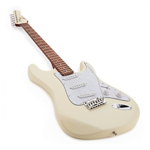 E-Gitarre mit Zubehör LA Select von Gear4music, Vintage White