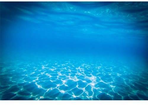 MIRRORANG 61x30cm Unterwasser Thema Aquarium Hintergrund Blau Ripped Wasser Unterwasserwelt Aquarium Hintergrund Aquarium Hintergründe Kulisse