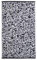 Fusion Tiermotiv-Badetuch, 70 x 130 cm, 100% Baumwolle, Geparden-/Leopardenpfotenabdruck, Safari-Zoo-Tierhandtuch, Schwarz-Weißes Badetuch, Bad-Accessoire