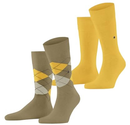 Burlington Herren Socken Everyday Mix Multipack M So Baumwolle gemustert 2 Paar, Beige Sesame 4410, 40-46