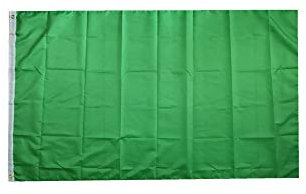 Stormflag Bandiera lisci verde 3x5ft/90x150cm 90g di poliestere 2 occhielli,Occhiello in Angolo, in metallo e Doppio ago