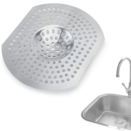 Kitchen Sink Strainer Stainless | Drain Guard for Kitchen Sink Waste | Sink Drain Filter to Prevent Clogging | 32.4 X 16.2 X 1 Cm Kitchen Strainer (2)