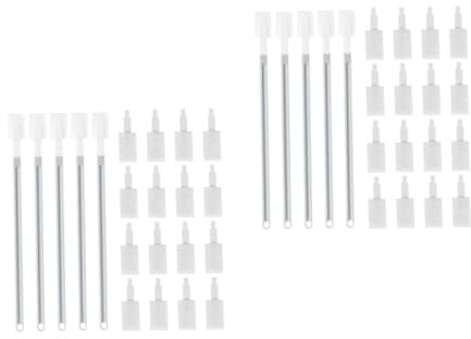 Alipis 10sets Disposible Crevice Cleaning Brush Heads for Toilet Grey Cleaning Tools Straw Brush Easy to Apply Pressure Handle