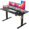 JUMMICO HöHenverstellbarer Schreibtisch Standing Desk Elektrischer Schreibtisch Höhenverstellbar mit Memory-Funktion 140 x 60 cm,Schwarz