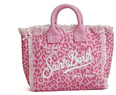 SAINT BARTH Borsa a mano VANITY MINI - Pastel Leopard 01355H (rosa, Piccola)