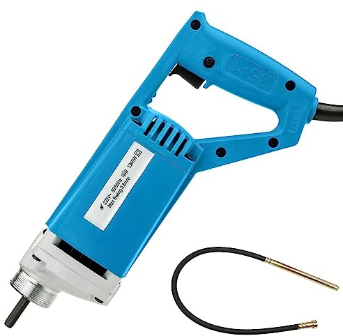 Elektrischer Betonrüttler, Hand-Vibrationsrüttler und 2 m Schlauch, 220 V, 1300 W, Motor aus reinem Kupfer for Vibrieren von Zementsäulen