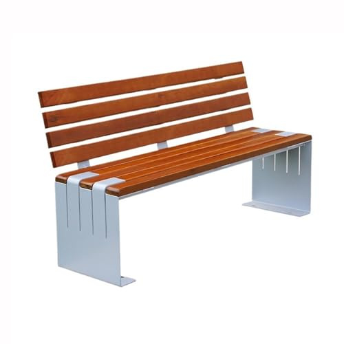Dh2yjnbf3 Garten Dunkelbraune Gartenbank Park Lounge Doppelbank mit Rückenlehne Sitzbank(Groß)