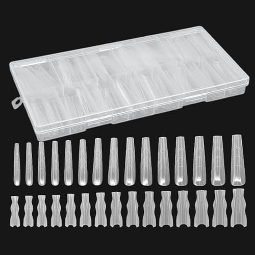 Extrémités D'Ongles Transparents 180 Pièces Accessoires De Beauté À | Pointes D'Ongles Coffin Pour Salon Maison Mariage Mariée Spa Vacances