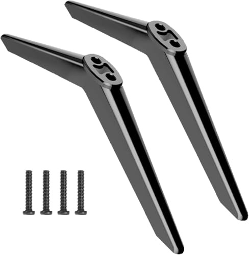 Universal TV Stand Legs for 32-55 Inch TVs | TV Base Stand Pedestal Feet Replacement, Table Top Television Stands Legs, With Screws, Non-Slip TV Base