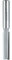 Makita 733252-A Router Bit 1/2-Inch Straight 2 Flute, 1-Inch Cut, 1/2-Inch SH, C.T