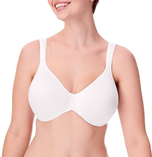 Bali Designs Women's Live It up Seamless Underwire Bra, White, 36DDD