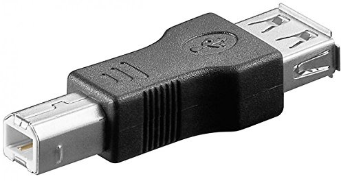 Goobay 60291 USB 2.0 Hi-Speed Adapter, USB 2.0-Buchse (Typ A) > USB 2.0-Stecker (Typ B)