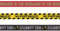 NET TOYS 3 STK. x 9 m Party Absperrband Hollywood Banner VIP Partybanner Mottoparty Flatterband Deko Warnband