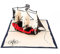 3D KARTE Piratenschiff I Pop-Up Karte als Gutschein, Geburtstagskarte, Geldgeschenk, Glückwunschkarte I Klappkarte zum Kindergeburtstag