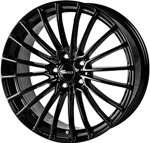 Brock B24 schwarz front-poliert 7x17 ET12 4.00x108.00 Hub Hole 65.10 mm - Alu felgen