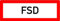 LEMAX® Aufkleber Feuerwehrschild, FSD (Feuerschlüsseldepot) - DIN 4066 Folie selbstklebend weiß/schwarz/Randfarbe: rot 297x105mm