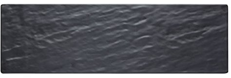 SUMMER We Love Piatto da Portata, melamina, Nero (Black Slate Effect), 53 x 16 x 1.5 cm