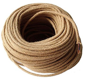 REACHYEA Reachyea Câble électrique tressé vintage 2 x 0,75 mm Longueur 5 m