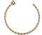 9K Rose Gold calibre 22-8MM de diam?tre Twister continue avec balle fin ouverte Hoop anneau de nez nez Piercing
