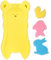 Dabixx Neugeborenen Anti-Rutsch-Schwamm Pad Baby Badewanne Badewanne Pad Baby Dusche Baby Pflege gelb