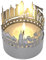 Frankfurt Skyline Schattenspiel - Kerzenaufsatz projiziert faszinierendes Schattenspiel mit Mainmetropolen-Motiven im Raum - Perfektes Souvenir für jeden Frankfurt Fan!