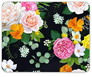 Destination Vinyl Ltd Pretty Floral Flowery Mouse Mat Pad - Mum Student Fun Desk Computer #15356
