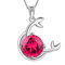 Aurora Tears Krebs Halskette 925 Sterling Silber 12 Sternzeichen Anhänger Sternbild Juli Birthstone Halskette CZ Horoskop Schmuck Geschenk für Frauen und Mädchen DP0134X