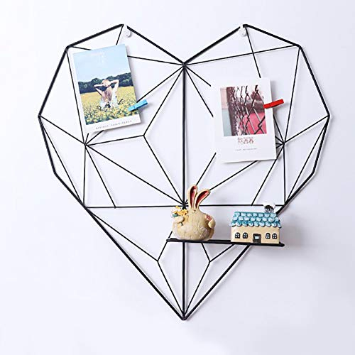 Eisen Gitter Wandgitter Foto Wand Dekoration Fotowand Gitter Herz-Art Foto an der Wand Hängen in der Familie, Küche, Büro und so Weiter