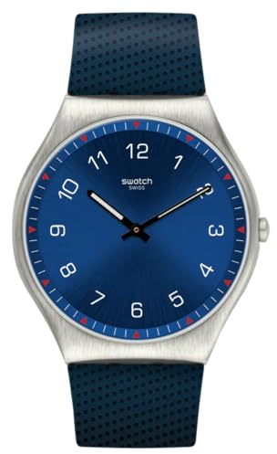 Swatch Herren Analog Schweizer Quarz Uhr mit Kautschuk Armband SS07S102