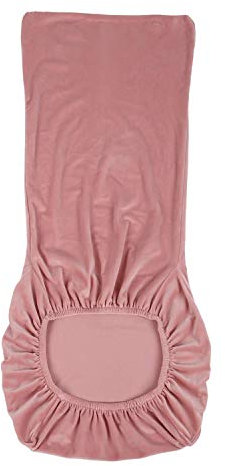 Monba Coprisedia in morbido velluto elasticizzato, rimovibile, per sala da pranzo, matrimonio, cucina, casa, conferenze, banchetto, festa, rosa