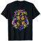 Harry Potter Hogwarts Multi-Colored Floral Crest T-Shirt