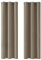 Deconovo Blickdicht Gardinen mit Ösen für Schlafzimmer Thermogardinen Vorhang Blickdicht Thermovorhang Kälteschutz Thermogardine Hitzeschutz dicke Thermovorhang, 229x107cm(HöhexBreite), Taupe, 2er Set