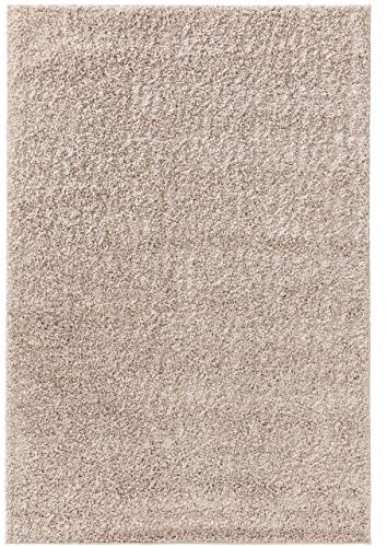 benuta Basic Hochflorteppich Soho - beige 200x290 cm - Kuschelig Weicher Teppich im Minimalistischen Look - Pflegeleicht - Fußbodenheizung Geeignet