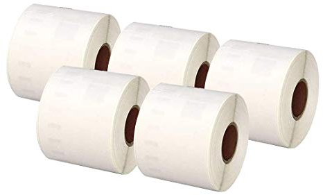 Doree 5 Rollen 99014 Versandetiketten, kompatibel mit Dymo 99014, 54 x 101 mm Selbstklebende Etiketten, für Dymo LabelWriter Etikettendrucker : 4XL 450 400 330 320 310 (220 Etiketten/Rolle)