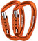 BRAVESHINE Karabiner Karabinerhaken, 12KN Twist Lock Karabiner 80mm Aluminium Karabinerhaken groß mit Belastbarkeit bis 1200KG für Hängematte Sonnensegel Schaukel, 2 Stück