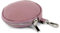 modamoda de P10 / P08 Damen Leder Rauleder Geldbörse Münzgeldbörse Taschenanhänger ø 11,5 cm handmade in Italy, Farbe:Altrosa