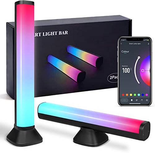 Semlos Smart LED Lightbar - Bluetooth RGBIC Gaming Lampe mit APP Steuerung, 16 Millionen Farben, USB TV Hintergrundbeleuchtung Sync mit Musik, LED Light Bar für Gaming, PC, Fernseher