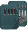 Messer-Rolltasche für Köche, tragbarer Messerkoffer mit schnittfestem Material (Dunkelgrün)