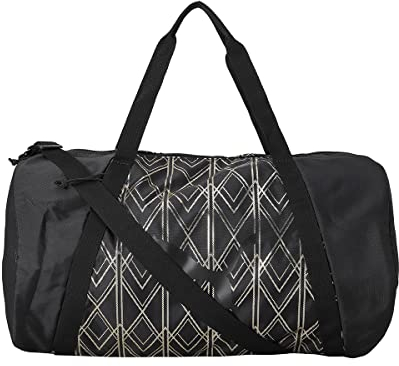 PUMA at ESS Barrel Bag Story Pack Sporttasche, Black-Deco Glam, Einheitsgröße