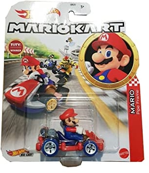 Hot Wheels - Mario Kart - Die Cast - Mario /Toys