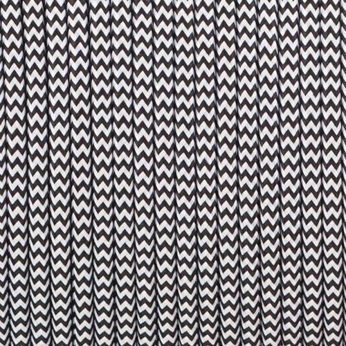 5 Meters / 16.4FT Electrical Cable Wire, 3 Core 0.75mm² Round Fabric Cable, Vintage Flex Cloth Braided Wire for DIY Lamps Industrial Pendant Lights Flexible Lighting Project - 5m