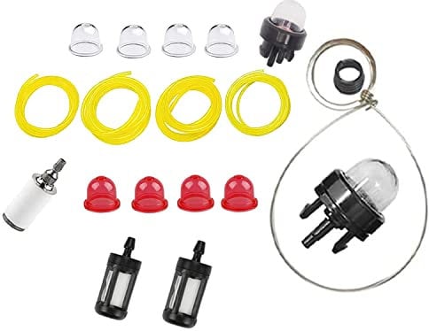 Hippotech Ac04122 Fuel Line Kit Fuel Filter Primer Bulb Kit Replacement for Zama for Poulan for Craftman for Ryobi for Homelite for Hus-Qvarna Small Engine Chainsaw Trimmer Blower Weed Eater