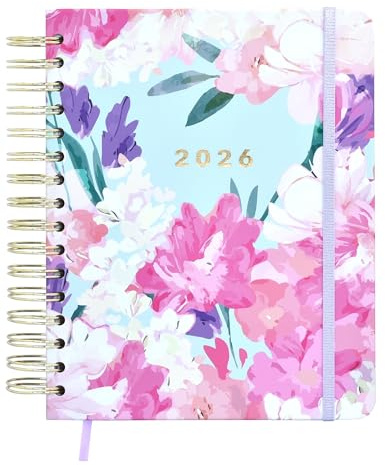 MANOA® Kalender 2025 Alma, Tag für Seite, Maße (A5+), 19 x 22 cm, 364 Seiten, inklusive Monatsteilen, Tagebuch – nur Terminplaner