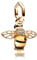 MGIUL Sparkling Bee Dangle Charm für Frauen Armbänder Halsketten mit 5A Cubic Zirconia 925 Sterling Silber Anhänger Perlen Schmuck Geschenk für Mädchen