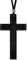 Feilok Men Necklace for Men Chain with Pendant Wood Cross Black for Men Boys