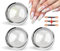 LEDSUUEI Weiße Perle Chrom Nagelpuder, 3PCS Aurora Ice Shimmer Chrome Nail Powder, Chrome Pigment Pulver für Nägel, Glazed Donut Glitzerpuder Nails Spiegeleffekt Glitter Pulver für Nail Salon